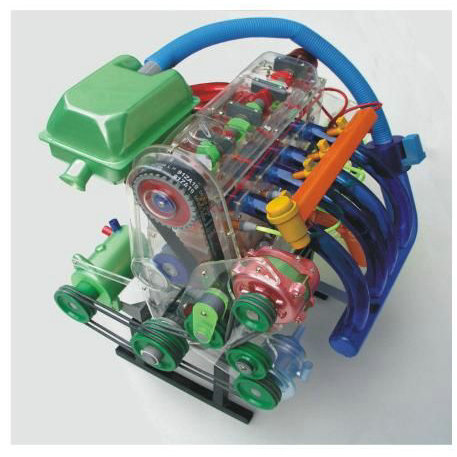 桑塔納發(fā)動機(jī)機(jī)體解剖模型