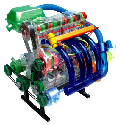 桑塔納發(fā)動機(jī)模型