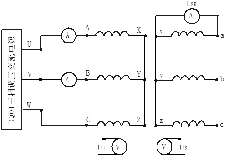Y/Y0連接單相短路接線圖