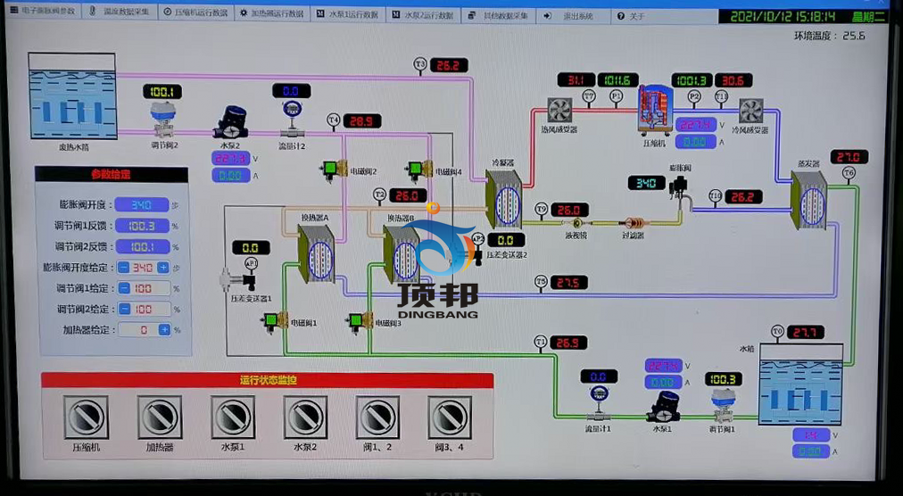 高能效比多功能熱泵空調(diào)實(shí)驗(yàn)系統(tǒng)軟件